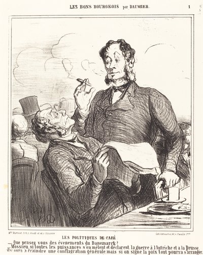 Zásady kávy od Honoré Daumier