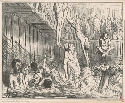 Koupele za čtyři haléře od Honoré Daumier