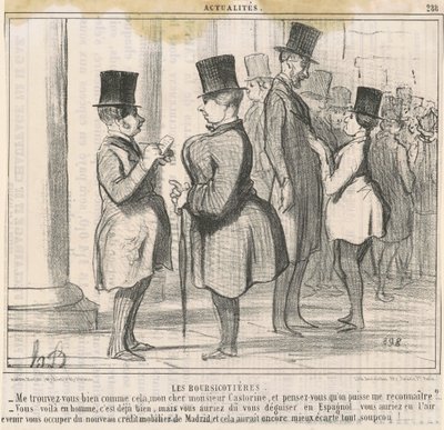 Burzovní makléři. Najdete mě dobře... od Honoré Daumier