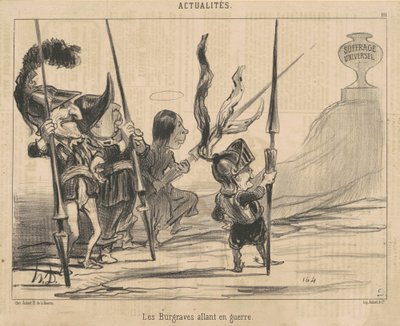 Purkrabí jdou do války od Honoré Daumier