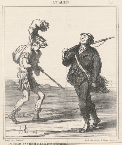 Lov... Nevypadejte stejně od Honoré Daumier