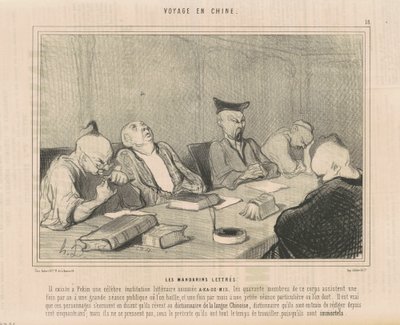 Gramotní mandaríni od Honoré Daumier
