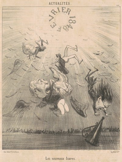 Nový Icarus od Honoré Daumier