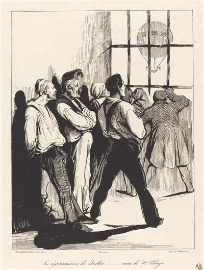 Červencové oslavy...výhledy ze Ste. Pelagie od Honoré Daumier