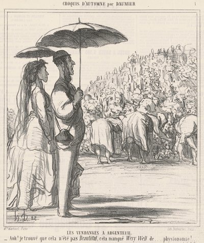 Sklizeň v Argenteuil od Honoré Daumier