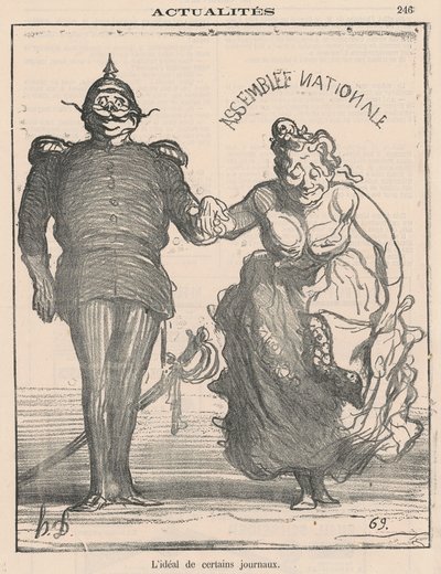 Ideál určitých novin od Honoré Daumier