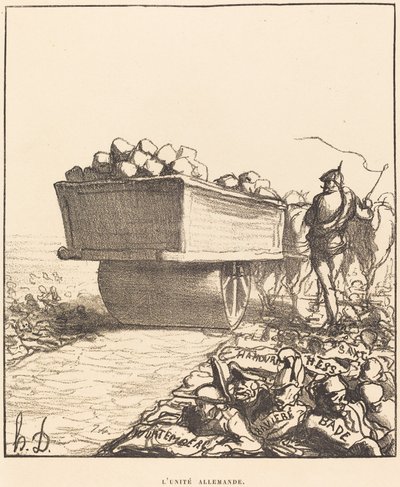 německá jednota od Honoré Daumier