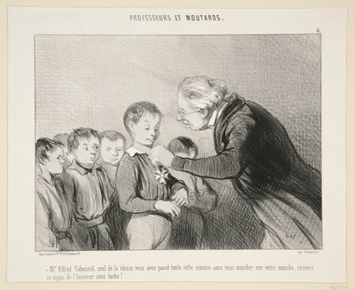 M Alfred Cabassol..přijměte toto znamení od od Honoré Daumier