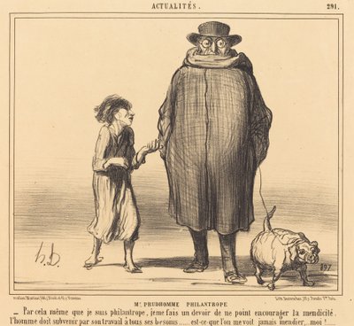 Pan Prudhomme Filantrop od Honoré Daumier