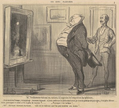 Pan Prudhomme na návštěvě dílen... od Honoré Daumier
