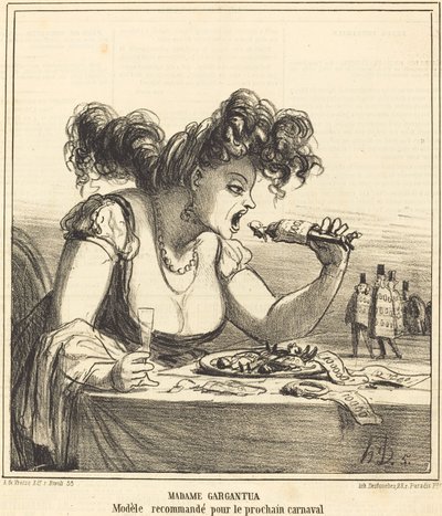 Paní Gargantuová od Honoré Daumier