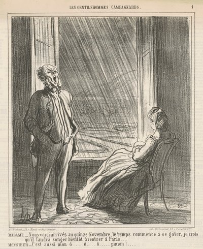 Madam...tady jsme...patnáctého listopadu od Honoré Daumier
