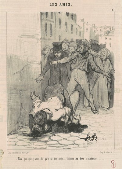 Ale horší, než vám říkám, že jsou přátelé... od Honoré Daumier
