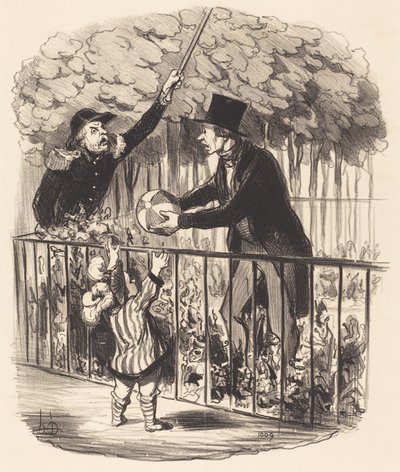 Ale když už vám říkám, je to jeho míč... od Honoré Daumier