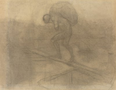 Muž nesoucí pytel od Honoré Daumier