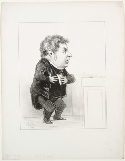 Michel Goudchaux, 1849. od Honoré Daumier