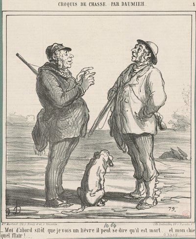 Já první, jakmile uvidím zajíce... od Honoré Daumier