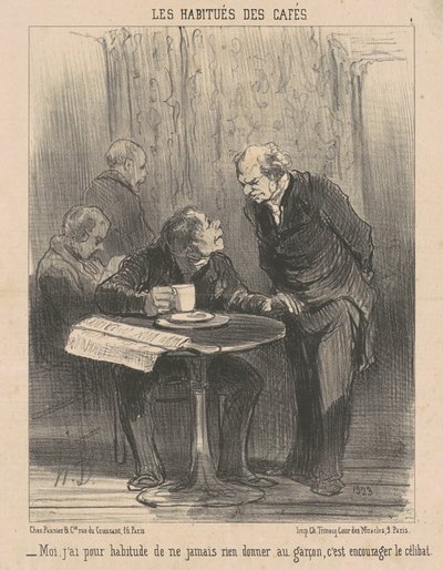 Já, jsem zvyklý... nedávat nic od Honoré Daumier
