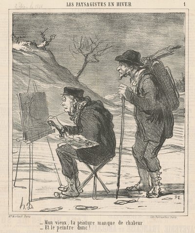 Kámo, tvému ​​obrazu chybí teplo... od Honoré Daumier