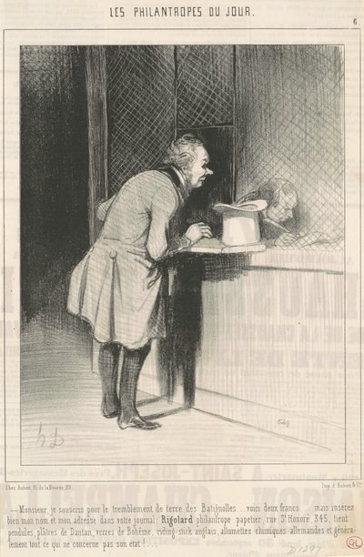 Pane, hlásím se k zemětřesení... od Honoré Daumier