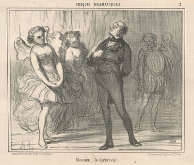 Mossieu, ředitel od Honoré Daumier