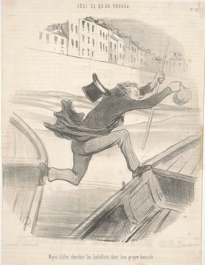 Prostředky, jak získat parmy v jejich vlastním domě od Honoré Daumier