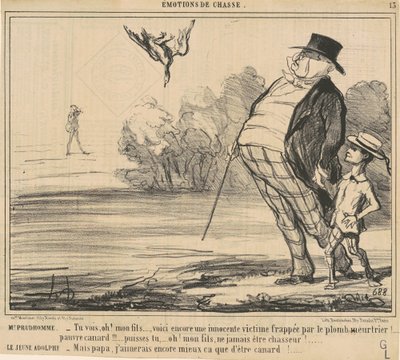 Pane Prudhomme. Vidíš, Oh! Můj syn ... od Honoré Daumier