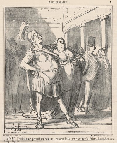 Pan a paní Prudhomme si... od Honoré Daumier