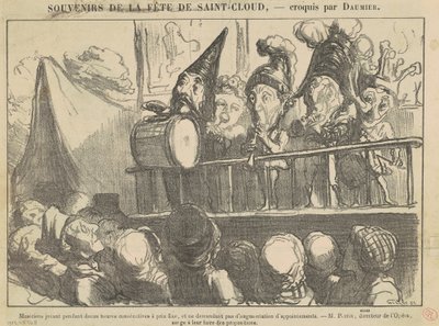 Hudebníci hrají dvanáct hodin... od Honoré Daumier
