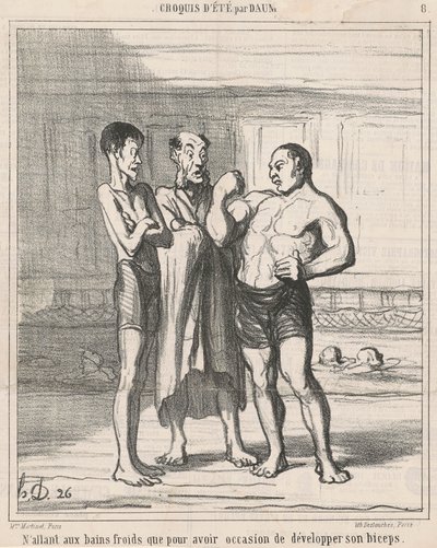 Chodím jen do studených koupelí... od Honoré Daumier