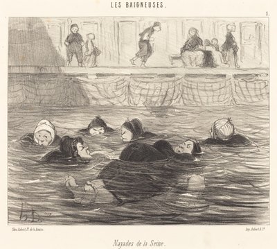Nayades de la Seine (Mořské nymfy Seiny) od Honoré Daumier