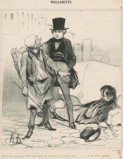Nenechávejte svého přítele v tomto stavu! od Honoré Daumier