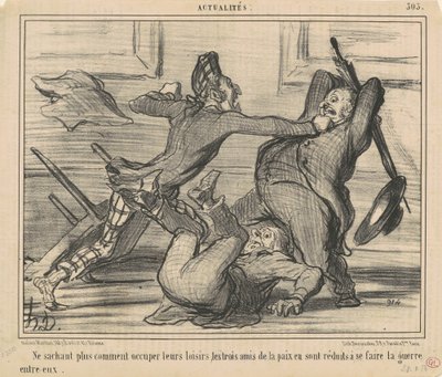 Už neví, jak využít svůj volný čas... od Honoré Daumier