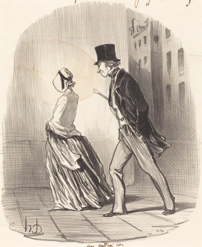 Ne, madam, neopustím tě... od Honoré Daumier