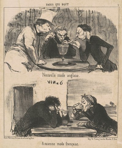 Nová anglická móda od Honoré Daumier