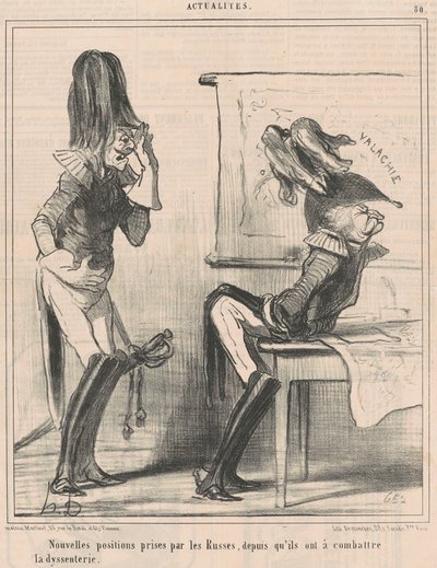 Nové pozice Rusů... od Honoré Daumier