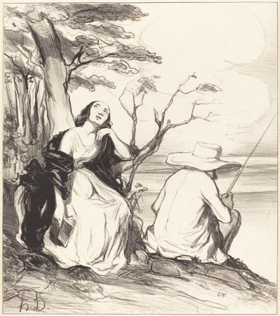 Ó bolest!... snít... o manželovi... od Honoré Daumier