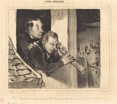 Oh!... naprosto jako bychom tam byli; Ten velký... od Honoré Daumier