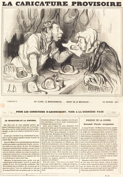 Zboží očucháváme... před mechanizací!... od Honoré Daumier