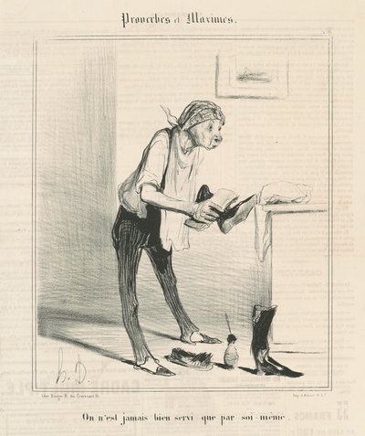 Nikdy nám není dobře obslouženo jinak než my sami od Honoré Daumier