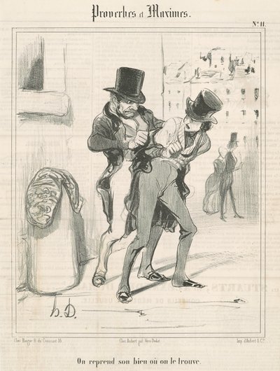 Vezmeme si svůj majetek zpět nebo jej najdeme od Honoré Daumier