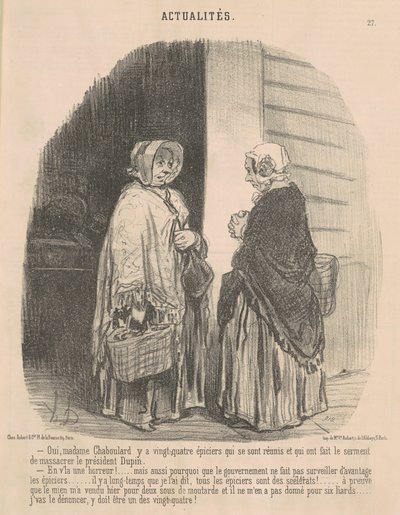 Ano, paní Chaboulardová... od Honoré Daumier