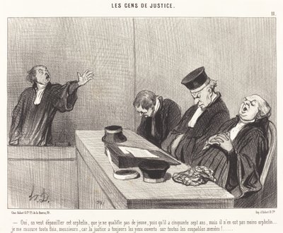 Ano, chceme toho sirotka okrást... od Honoré Daumier