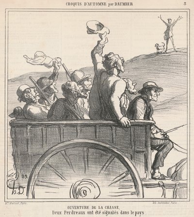 Zahájení lovu od Honoré Daumier