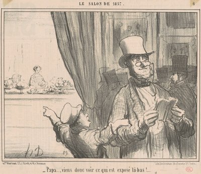 Tati...tak se pojď podívat, co je... od Honoré Daumier