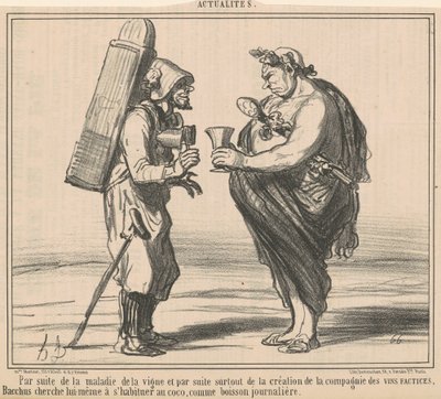 Následkem choroby révy od Honoré Daumier