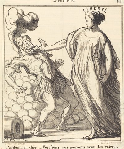 Promiň má drahá... od Honoré Daumier