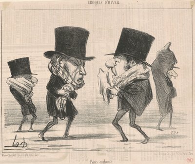 Paříž má rýmu od Honoré Daumier