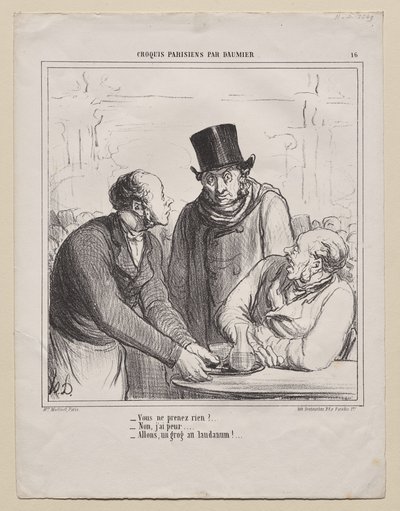 Pařížské skici, deska 16: Nic si nevezmeš? od Honoré Daumier