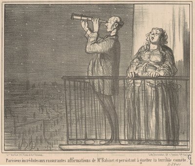 Nevěřící Pařížané... od Honoré Daumier